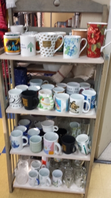 Mugs on a Shelf