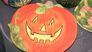 Halloween Halloween Jack O' Lantern Pumpkin Platter